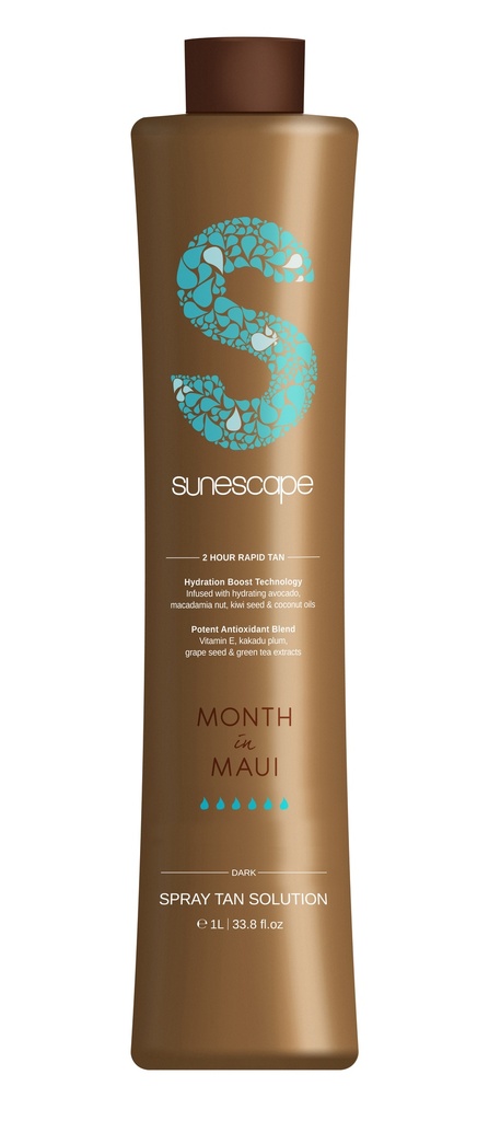 Instant Self-Tan Mousse – Month in Maui (Dark) PRO 1L